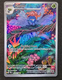 Pokemon Gloom 198/197 Obsidian Flames IR Illustration Rare Full Art Card NM ENG - Image 1