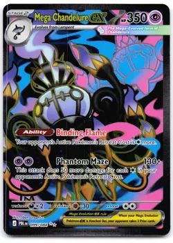 Mega Chandelure ex 099/084 Holo Pitch Black - Image 1