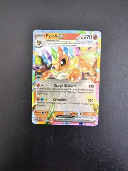 Carte Pokemon Pyroli EX 014/131 EV8.5 Evolutions Prismatiques NEUF - Image 1