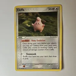 Nintendo Pokemon TCG Cleffa 21/115 Unseen Forces 2005 Holo Rare English 50 HP - Image 1
