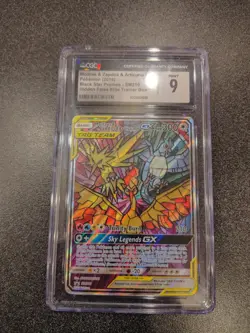 Pokemon Moltres & Zapdos & Articuno Gx SM210 CGC 9 - Image 1