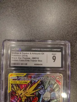 Pokemon Moltres & Zapdos & Articuno Gx SM210 CGC 9 - Image 4