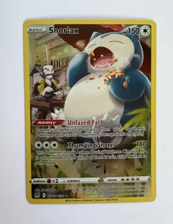 Pokemon TCG Snorlax TG10/TG30 Lost Origin Trainer Gallery Ultra Rare Holo 150HP - Image 1