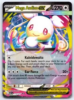 Mega Audino ex 172/217 Double Rare ASC Ascended Heroes Pokemon Holo NM - Image 1