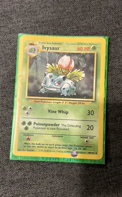 Pokemon TCG Ivysaur Base Set 30/102 Regular 1999-2000 Wizards Base Set Uncommon - Image 1
