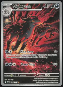 MIGHTYENA 243/217 ILLUSTRATION RARE ASCENDED HEROES POKEMON HOLO NEAR MINT - Image 1
