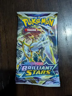 1X Pokemon Brilliant Stars Booster Pack TCG Card Game SEALED - Image 1