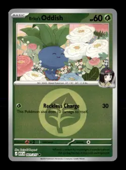 Erika's Oddish (Energy Symbol Pa 001/217 Ascended Heroes Pokemon Reverse Holo NM - Image 1