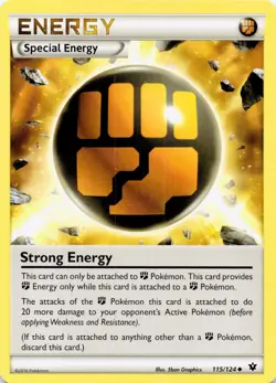 Strong Energy 115/124 Uncommon Fates Collide Pokemon Near Mint - Image 1