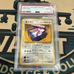1997 Pokemon Japanese Team Rocket Porygon #137 PSA 10 Gem Mint Japanese - Image 1