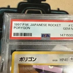 1997 Pokemon Japanese Team Rocket Porygon #137 PSA 10 Gem Mint Japanese - Image 3
