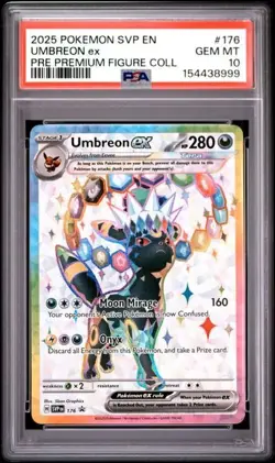 Pokemon Umbreon Ex Prismatic Premium Figure Collection Promo #176 PSA 10 - Image 1