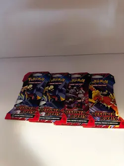 2025 Pokemon TCG Scarlet & Violet Destined Rivals 4 Sleeved Booster Packs - Image 1