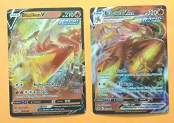 Pokemon Chilling Reign Blaziken V 020/198 VMAX 021/198 Rare & Ultra Rare - Image 1