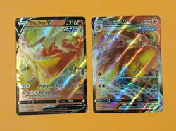 Pokemon Chilling Reign Blaziken V 020/198 VMAX 021/198 Rare & Ultra Rare - Image 2
