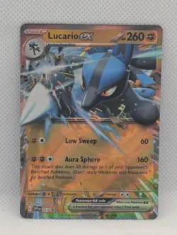 LUCARIO EX 017 HOLO P SCARLET & VIOLET PROMO POKEMON NEAR MINT LUCARIO EX - Image 1