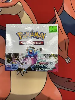 Pokemon TCG SV05 Temporal Forces Booster Box Factory Sealed - Image 1