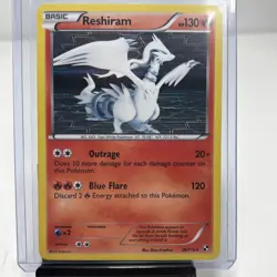 Pokemon Reshiram 26/114 Black & White Base Holo Rare 2011 NM/M PACK FRESH ⚫⚪ - Image 1