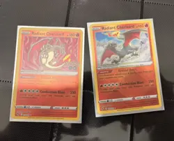 Pokemon TCG Radiant Charizard 011/078 Pokemon GO Holo and 020/159 - Image 1