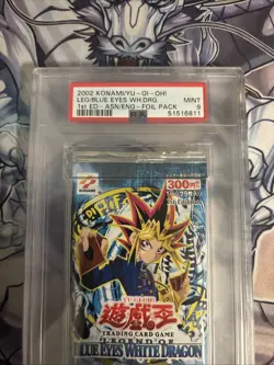 Legend of Blue Eyes White Dragon Asian Eng 1st Ed Sealed Pack LOB Yu-Gi-Oh PSA 9 4988602089899 - Image 2