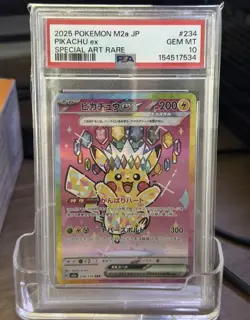 PSA 10 Pikachu ex SAR 234/193 MEGA Dream ex M2a Pokemon Card Japanese 2025 - Image 1