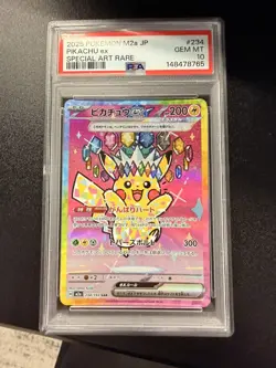 PSA 10 Pikachu ex SAR 234/193 MEGA Dream ex M2a Pokemon Card Japanese 2025 - Image 1