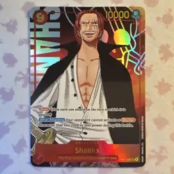 Bandai One Piece CCG Shanks OP01-120 Romance Dawn Parallel Foil Secret Rare - Image 1