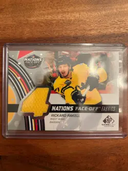 2025-26 SP Game Used 4 Nations Face Off Fabrics Jersey Rickard Rakell #4N-RR - Image 1