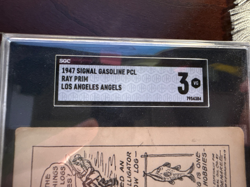 1947 Signal Gas Ray Prim SGC 3 PCL Angels Rare Vintage Exhibit - Image 3