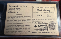 1947 Signal Gas Ray Prim SGC 3 PCL Angels Rare Vintage Exhibit - Image 5