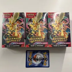 FREE 🇦🇺 SHIP - 3x SEALED Pokemon TCG - Ascended Heroes Booster Bundle - Image 1