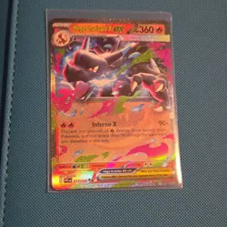 Pokemon TCG Mega Charizard X EX 013/094 Me02 Phantasmal Flames Holo Full Art - Image 1