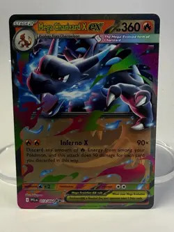 Pokemon TCG Mega Charizard X EX 013/094 Phantasmal Flames Holo English - Image 1