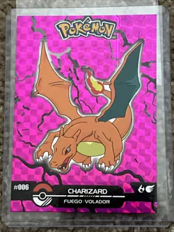 2025 Pokemon Crystal Card Collection #006 Charizard Black Dark Limited Edition - Image 1