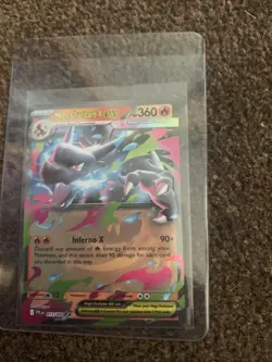 Pokemon TCG Mega Charizard X EX Holo Trading Card 013/094 Phantasmal Flames NM - Image 1