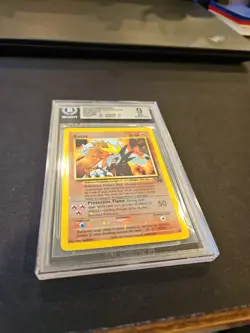 2001 Pokemon Movie Entei #34 Wotc Black Star Promo BGS 9 MINT SWIRL New Cert - Image 4