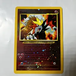 Pokemon Entei 34 Black Star Promo Holo WOTC 2001 MP - Image 1
