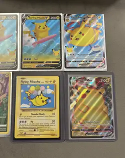 Pikachu Pokemon 8 Card Collection Lot. Holo, Ultra and Secret Rare. - Image 2