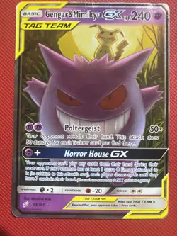 Gengar & Mimikyu GX 53/181 Tag Team Up Pokemon Card TCG - Image 2