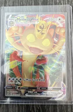 Meowth VMAX SWSH005 SWSH: Sword & Shield Promo Cards Holo - Image 1