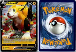 Pokemon Card - Boltund V Sword & Shield Promo SWSH219 Promo Holo Near Mint - Image 3