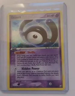 Pokemon TCG Unown H EX Unseen Forces H /28 Holo Rare Card - Image 1