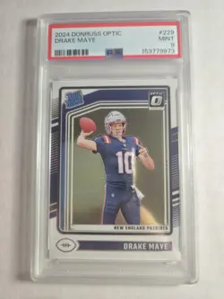 2024 Panini Donruss Optic #229 Drake Maye PSA 9 - Image 1