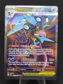 Pokemon TCG Mega Greninja EX Full Art Holo Chaos Rising 100/086 - Image 1
