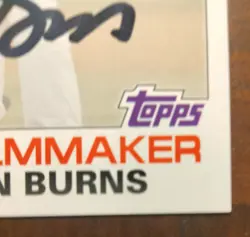 2019 TOPPS ARCHIVES FAN FAVORITES AUTO KEN BURNS FFA-KB FILMMAKER - Image 3