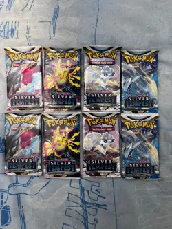 Pokemon Silver Tempest Booster Pack x8 ( 2 Full Art Sets) Factory Sealed!! - Image 1