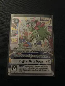Digimon TCG Digital Gate Open BANDAI CARD FEST PROMO STAMPED NM - Image 1