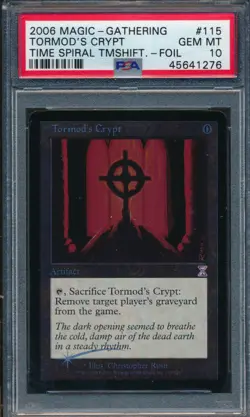 Time Spiral Timeshifted Tormod's Crypt PSA 10 Graded Magic MTG FOIL (1276) - Image 1