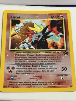 Entei Black Star Promo 34 Reverse Holo Pokemon Trading Card - Image 3