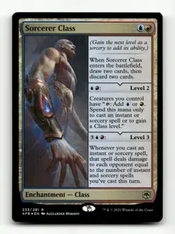 Sorcerer Class FOIL Adventures in the Forgotten Realms #233 Rare - Image 1